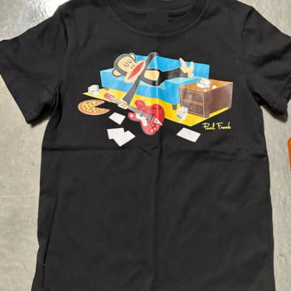 Paul Frank Monkey Guitar Shirt Julius T-Shirt Y2K Streetwear